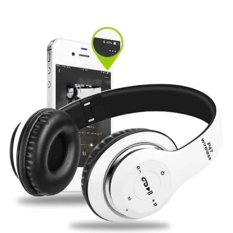 Fone P47 Headphone Sem Fio Estéreo Redução de Ruídos Bluetooth 5.0 Universal JIMMY